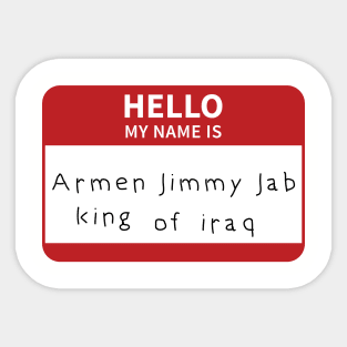 Armen Jimmy Jab Sticker